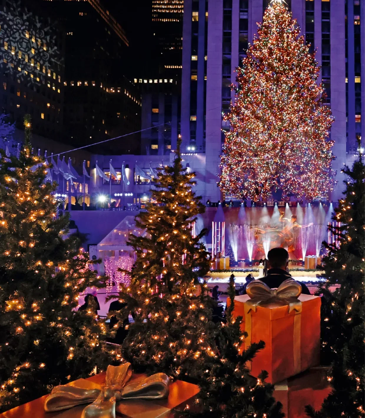 The Christmas tree at New York’s Rockefeller Center. Photo: Julien Sage / EPA / Keystone
