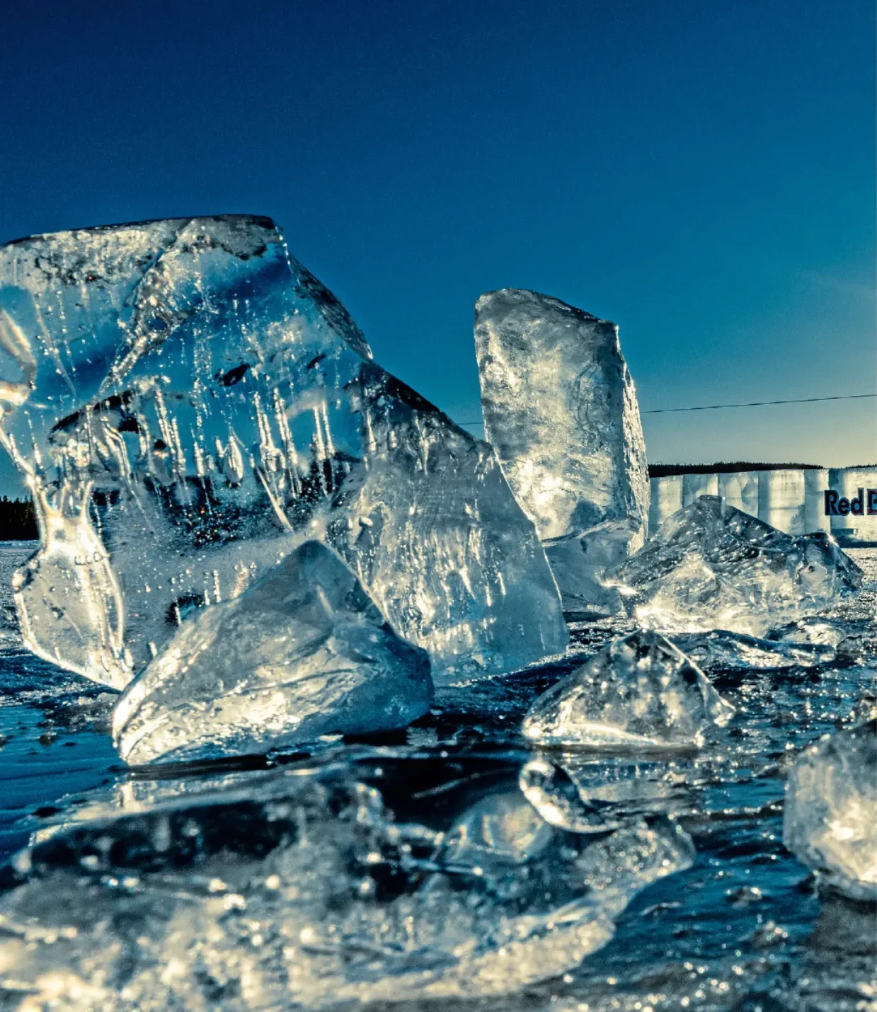 Wakeboarding on a sea of ice, north of the Arctic Circle. Photo: Lorenz Holder / Red Bull Content Pool