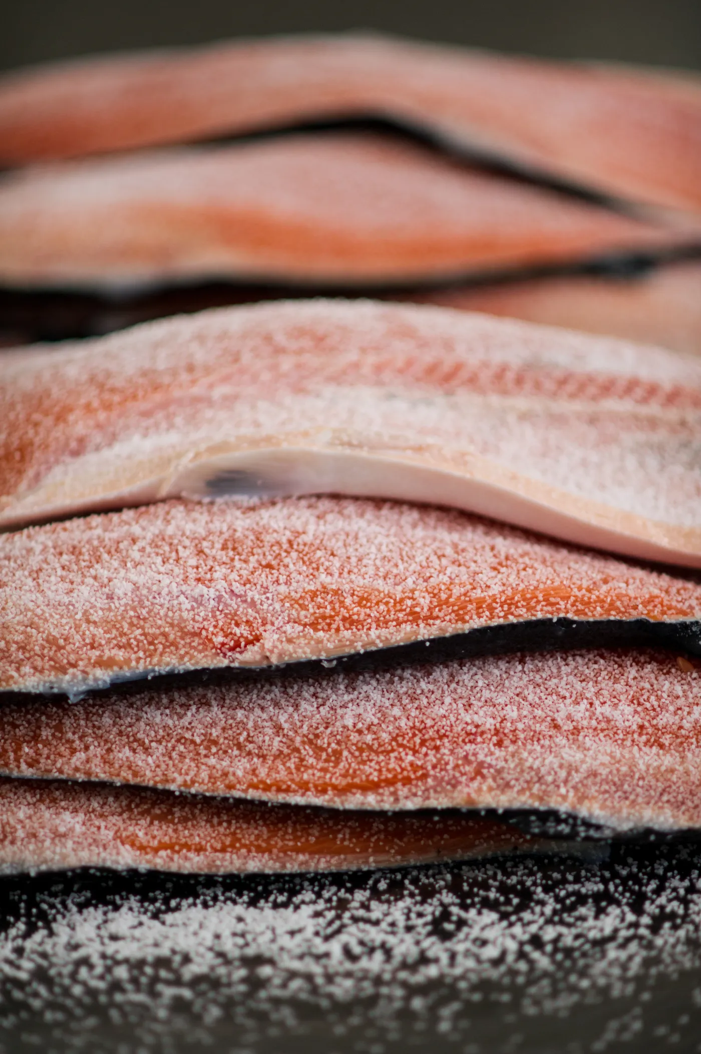 Craft, not industry: after salting, the salmon matures for ten to twelve hours at 32 degrees in the smoking oven.