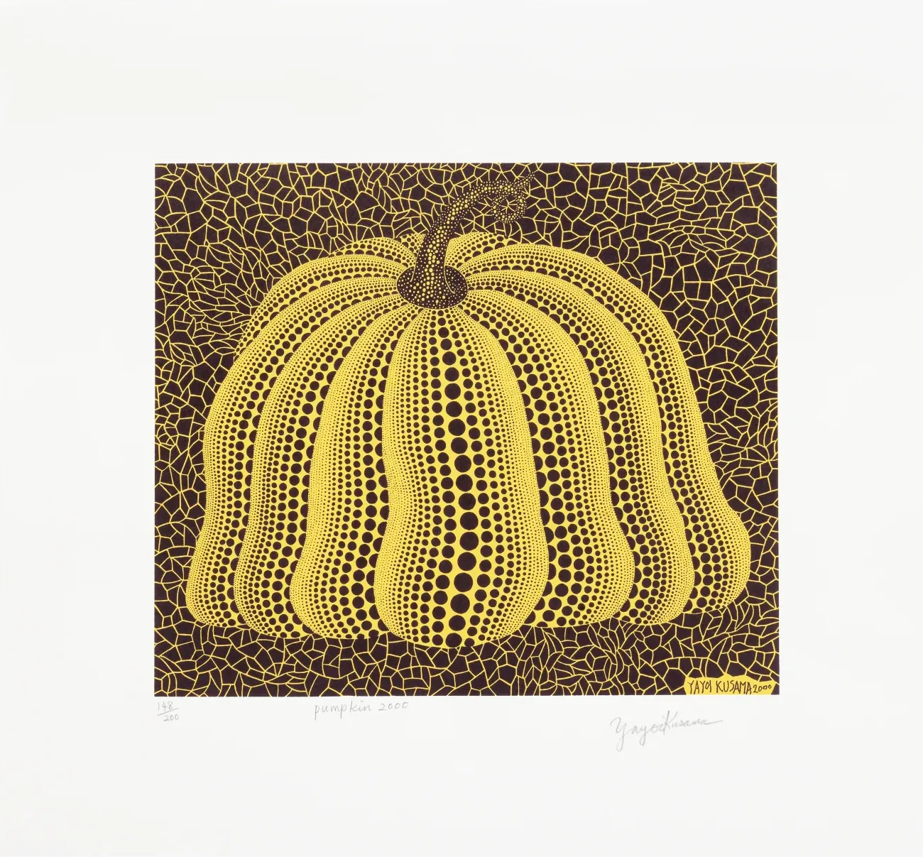 «Prints and Multiples»: prints by the likes of Kusama, Miró, Hockney or Wesselmann — an often affordable way into the world of auctions.