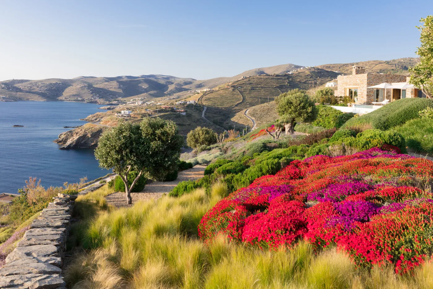 Green creations worldwide: a private garden designed by Enea in Greece.