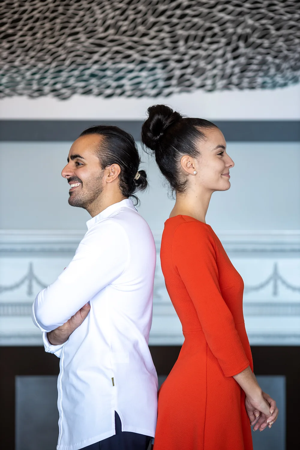 A strong team: Franck Pelux and Sarah Benahmed.