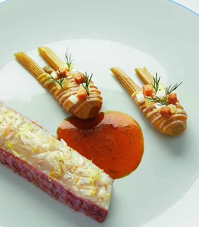 Art on the plate: a creation from Pelux’s kitchen.