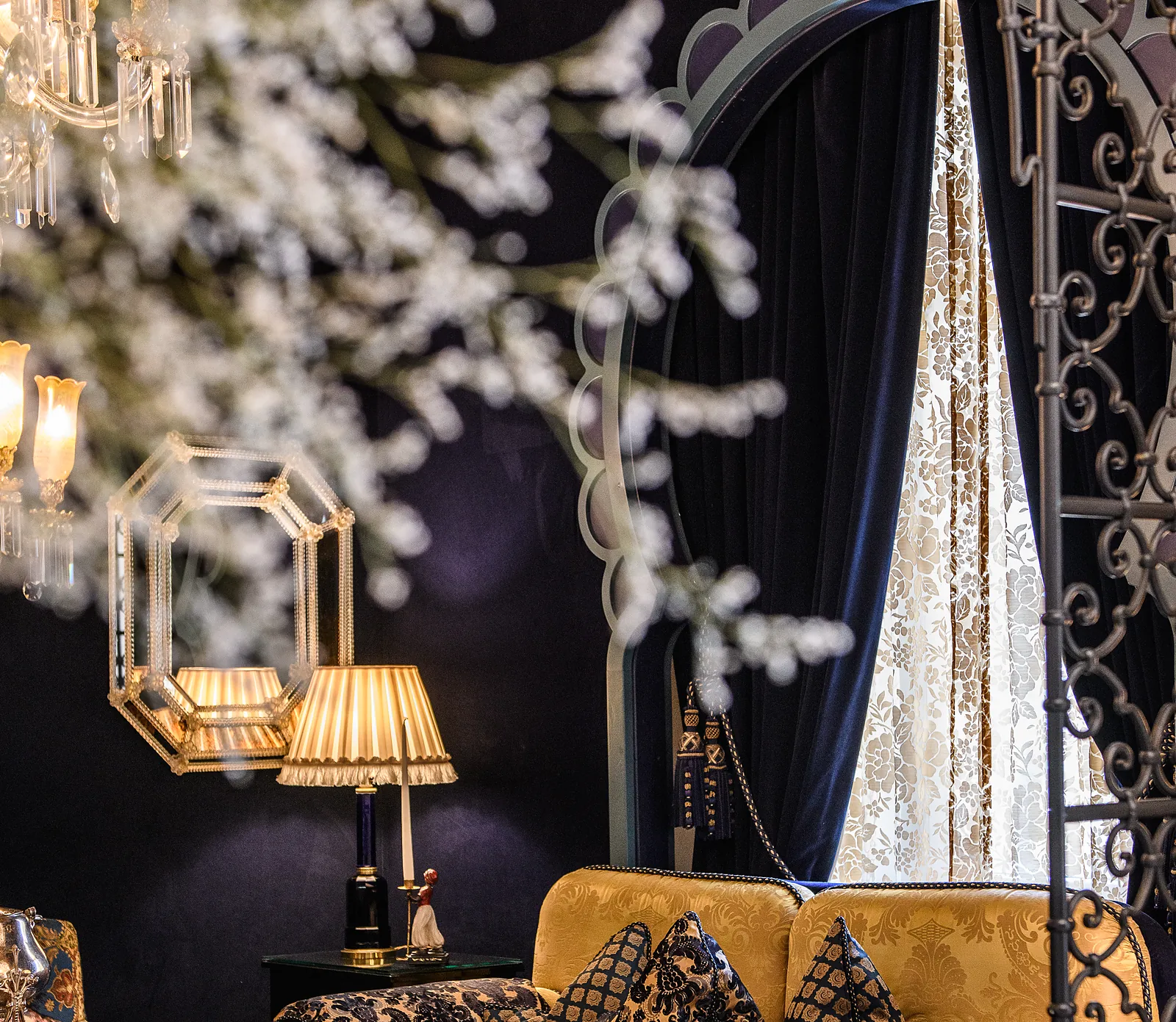 Renovated by Pierre-Yves Rochon: the oriental lounge on the ground floor. Photo: Adrian Ehrbar