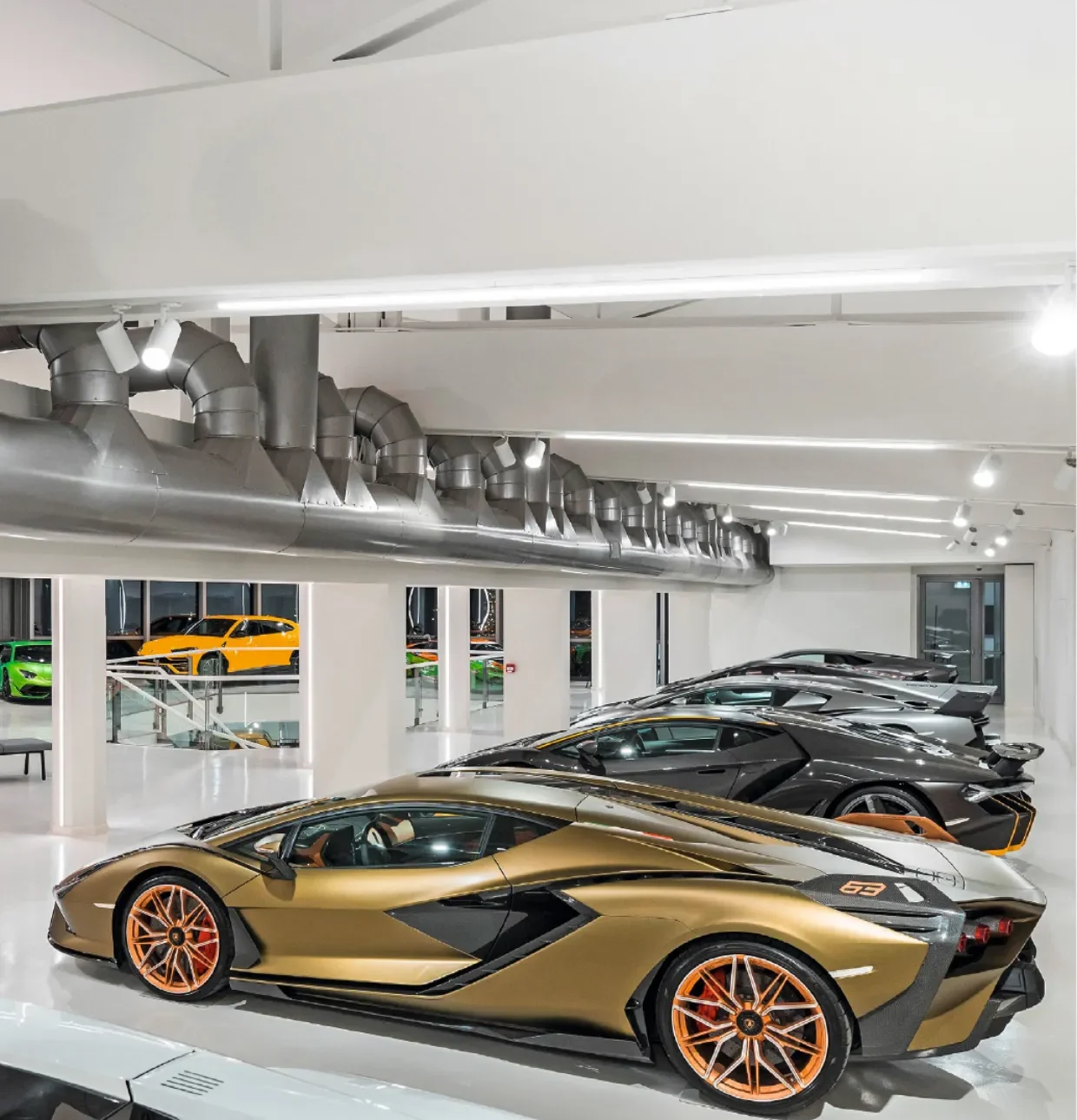 Se délecter de chevaux et de beauté: au musée Lamborghini de Sant’Agata Bolognese, ici avec l’hybride Sián.