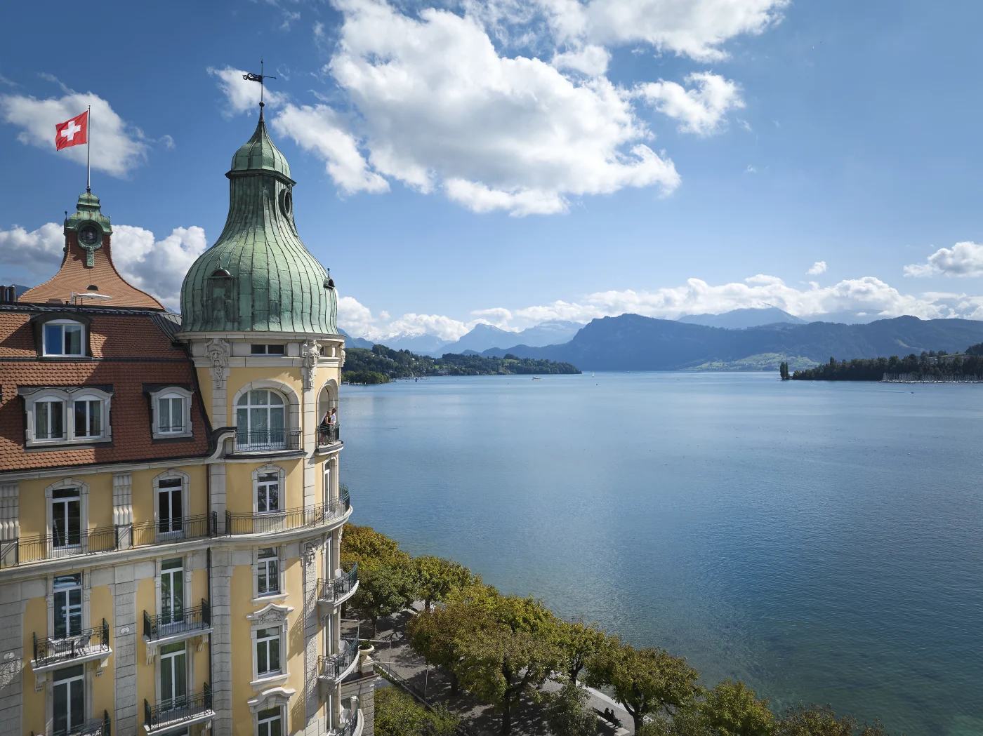 Empty for five years, the 1906 Grand Hotel – a Belle Époque house on Lake Lucerne – now belongs to Mandarin Oriental. Photo: Mandarin Oriental