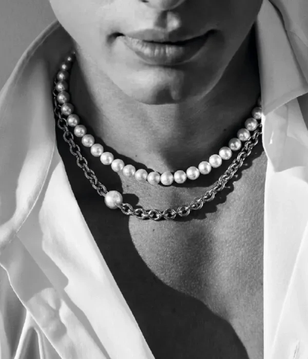 Pearls are no longer just for women: men’s jewellery from the Bold collection. Photo: Andrea D’Aquino