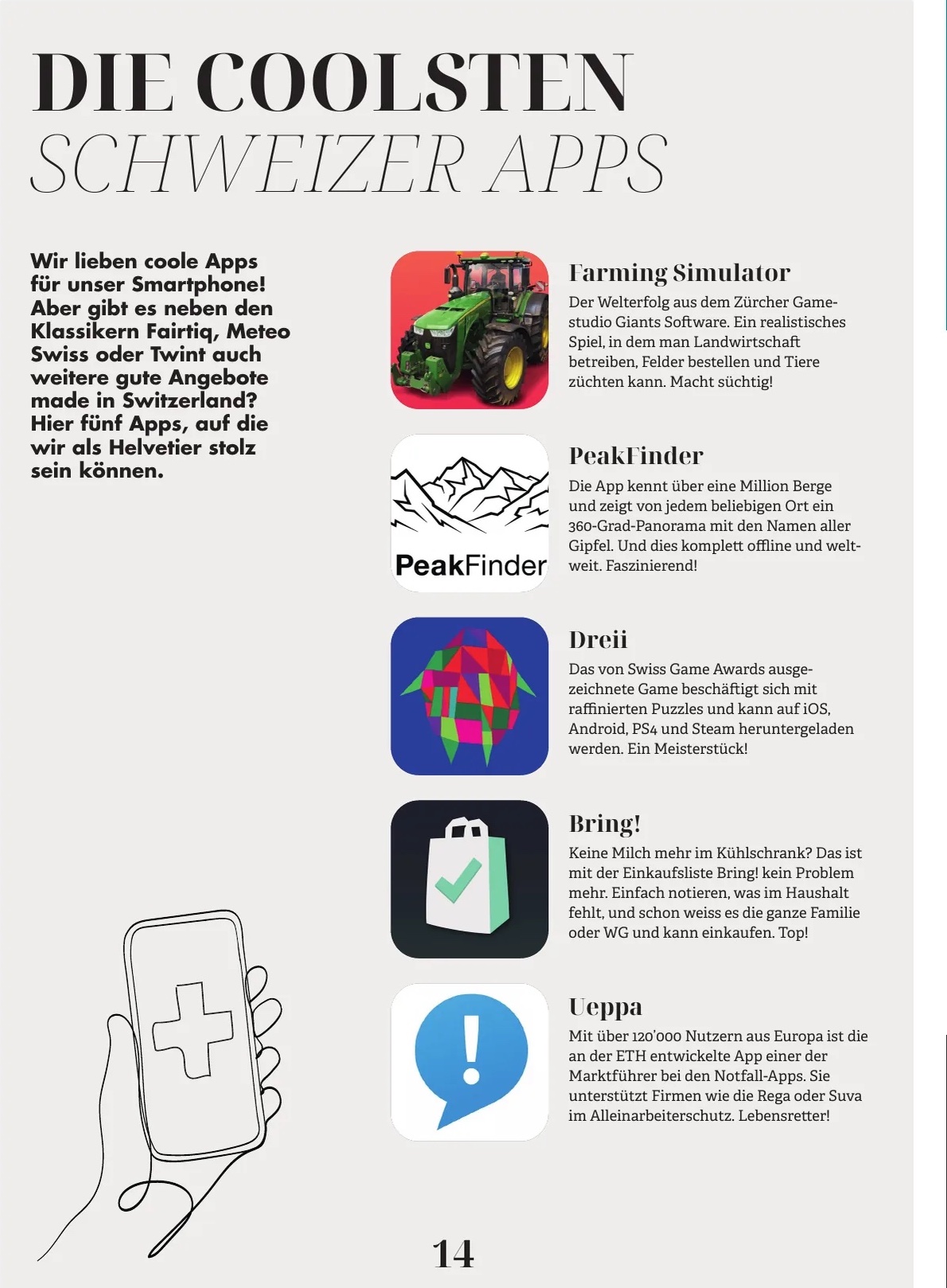 The Coolest Swiss Apps