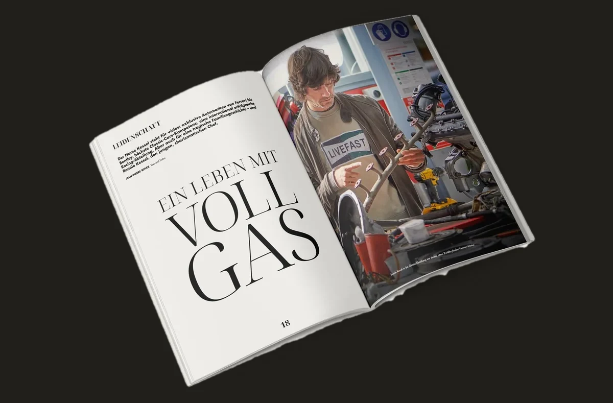 MEN — magazine spread