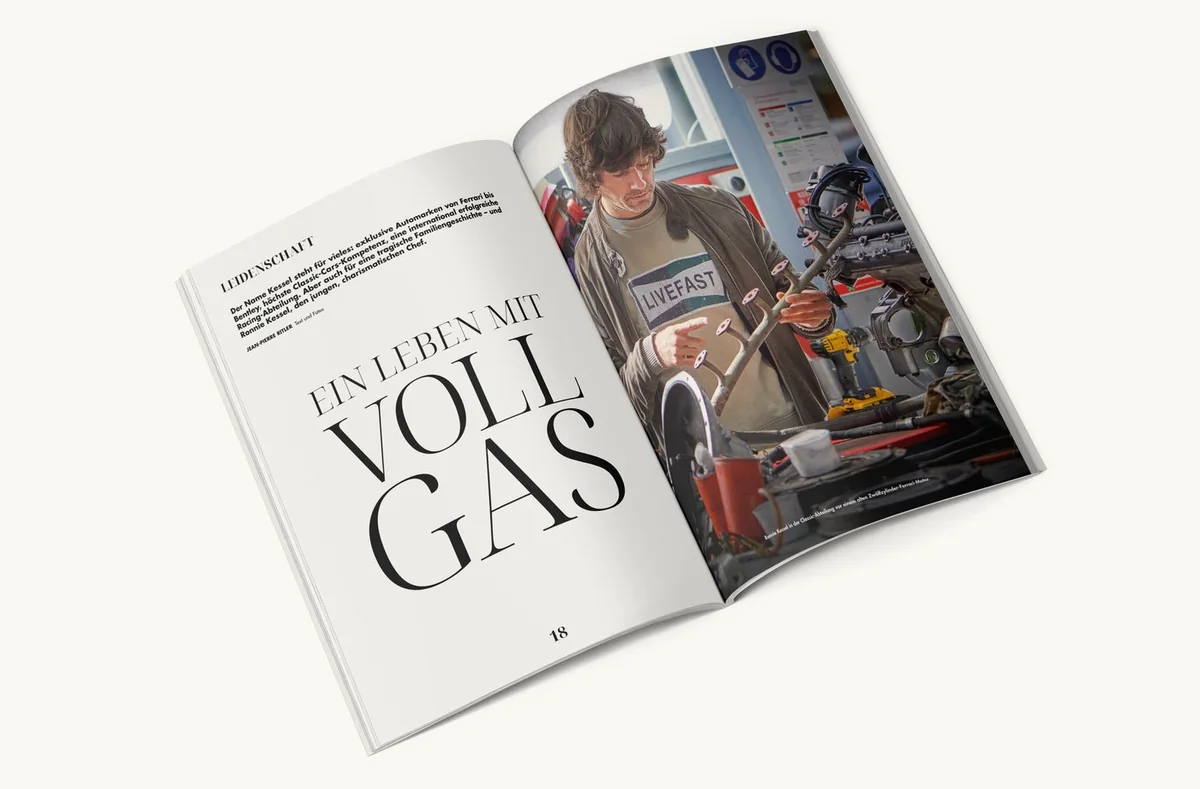 MEN — magazine spread