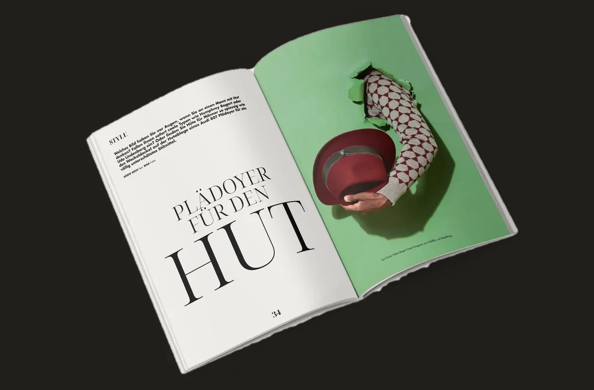 MEN — magazine spread