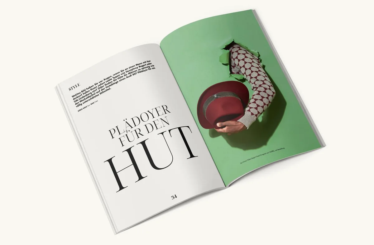 MEN — magazine spread
