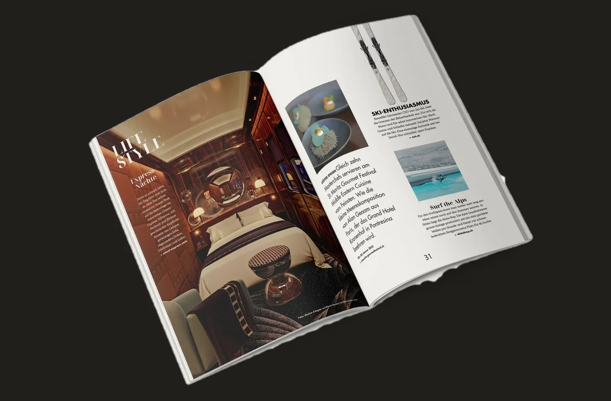 MEN — magazine spread